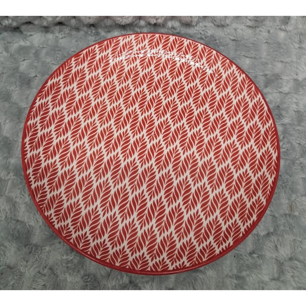 Set 4 Selamica Porcelain Salad Plates 8" Colorful Geometric Ceramic Dinnerware - Picture 5 of 15